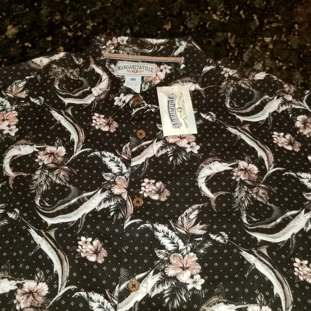 New Margaritaville Hawaiian Shirt Mens XL Graphics - Picture 6 of 6